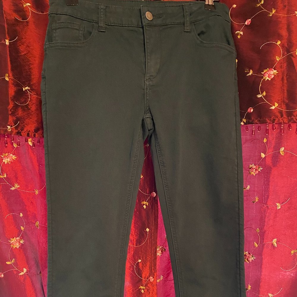 Dark Forest Green Stretch pants from Italy
